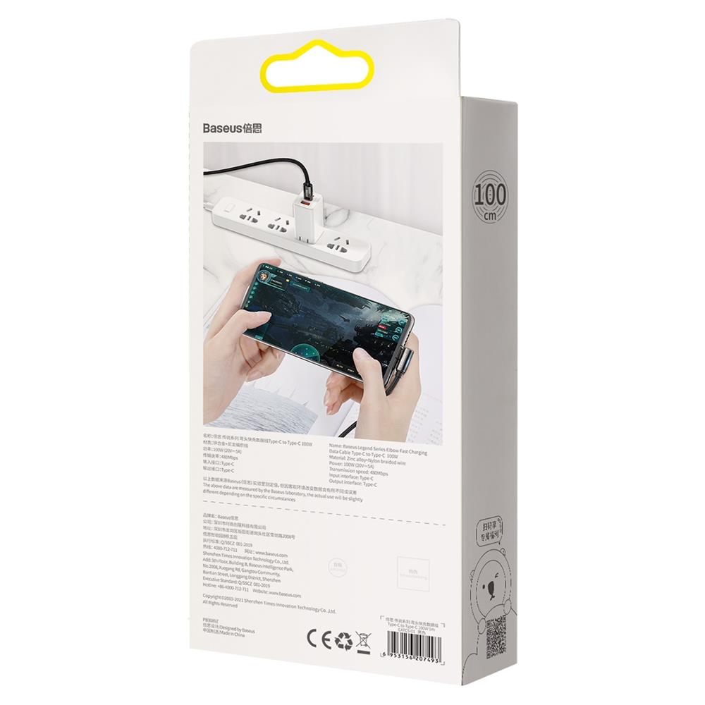 Baseus kabel Legend PD USB-C - USB-C 1,0 m 100W czarny / 5