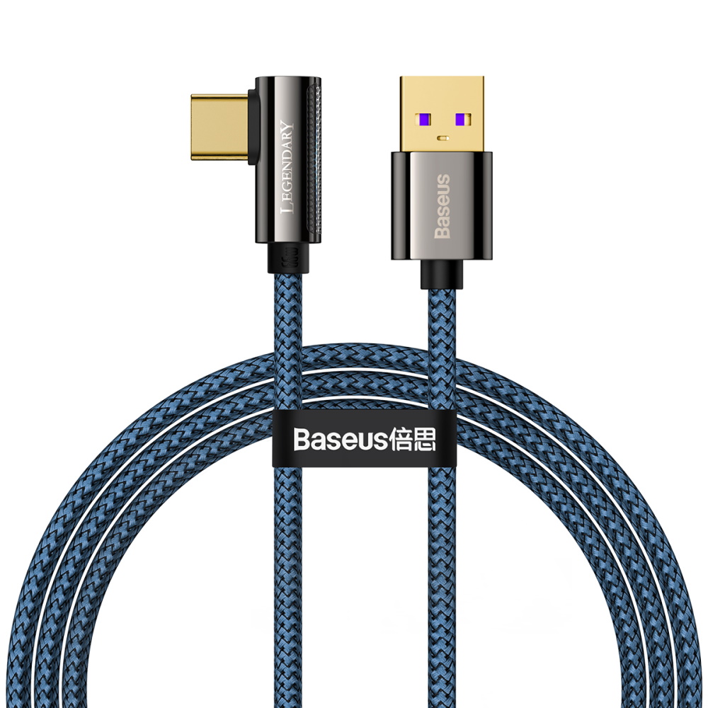 Baseus kabel Legend USB - USB-C 2,0m 66W niebieski