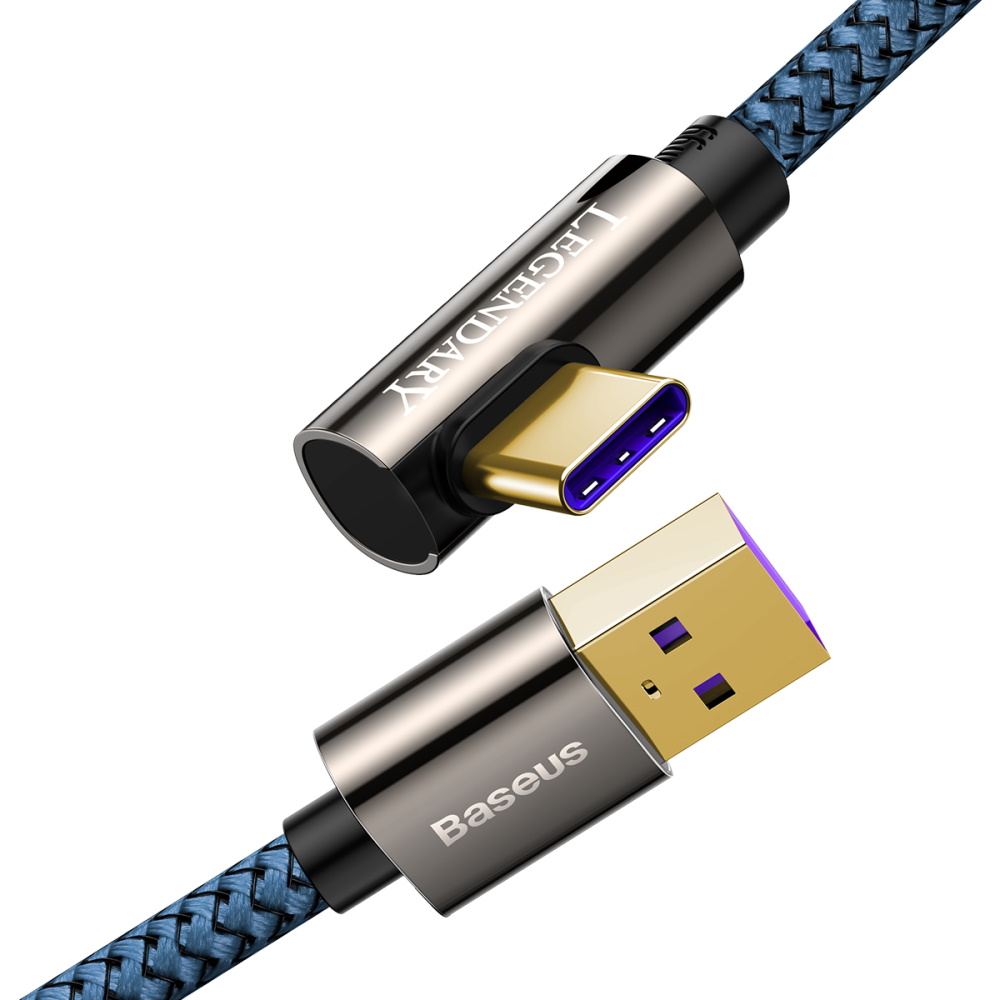 Baseus kabel Legend USB - USB-C 2,0m 66W niebieski / 2