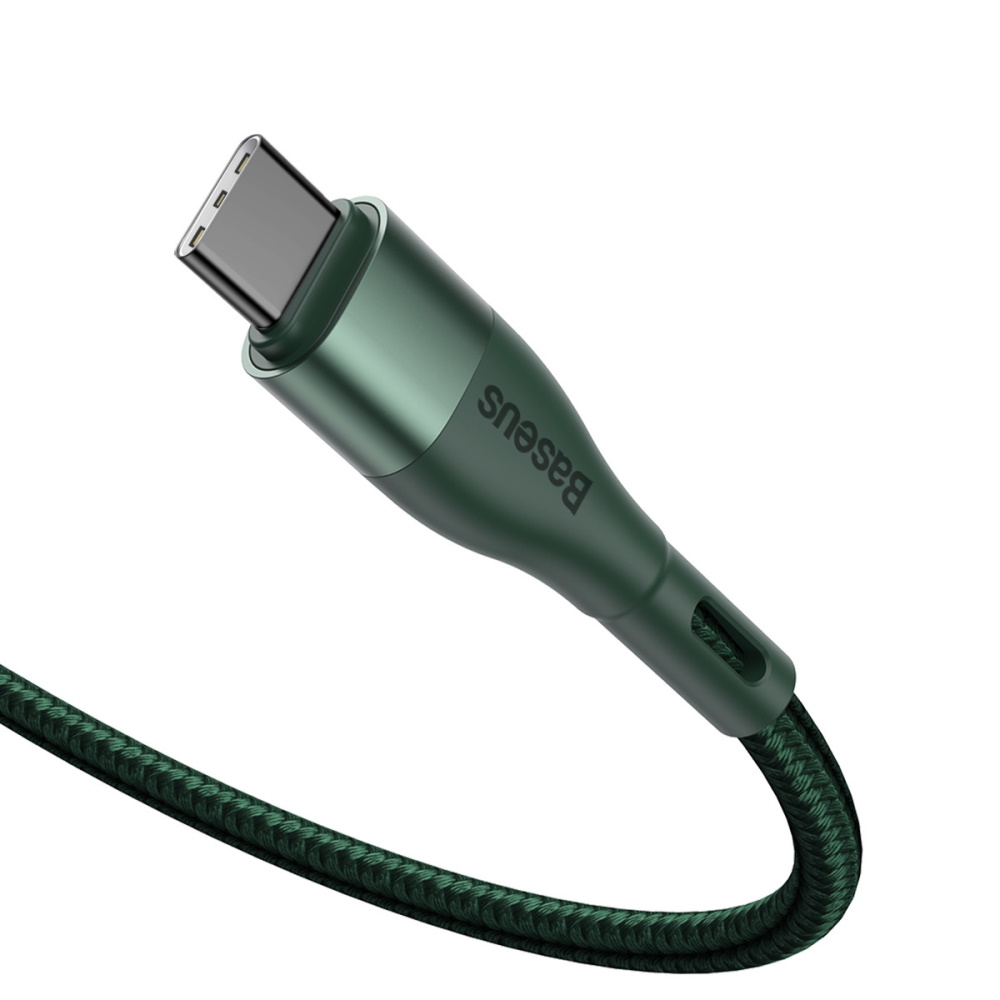 Baseus kabel magnetyczny Zinc PD USB-C - USB-C 100W 1,5 m zielony / 4