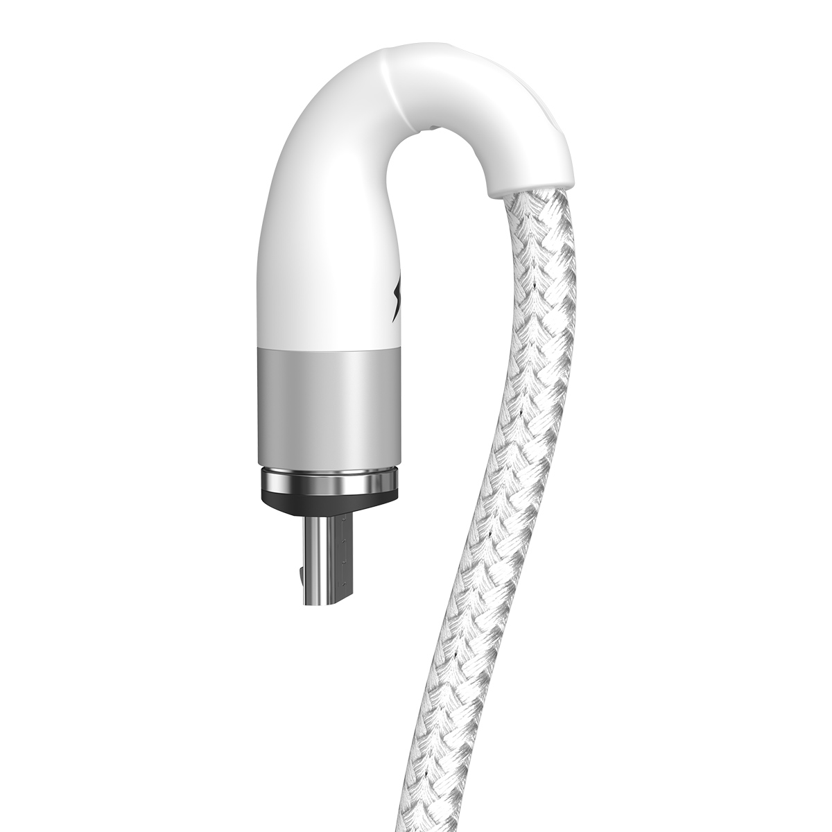 Baseus kabel magnetyczny Zinc USB - microUSB 2,1A 1,0 m bia�y / 4