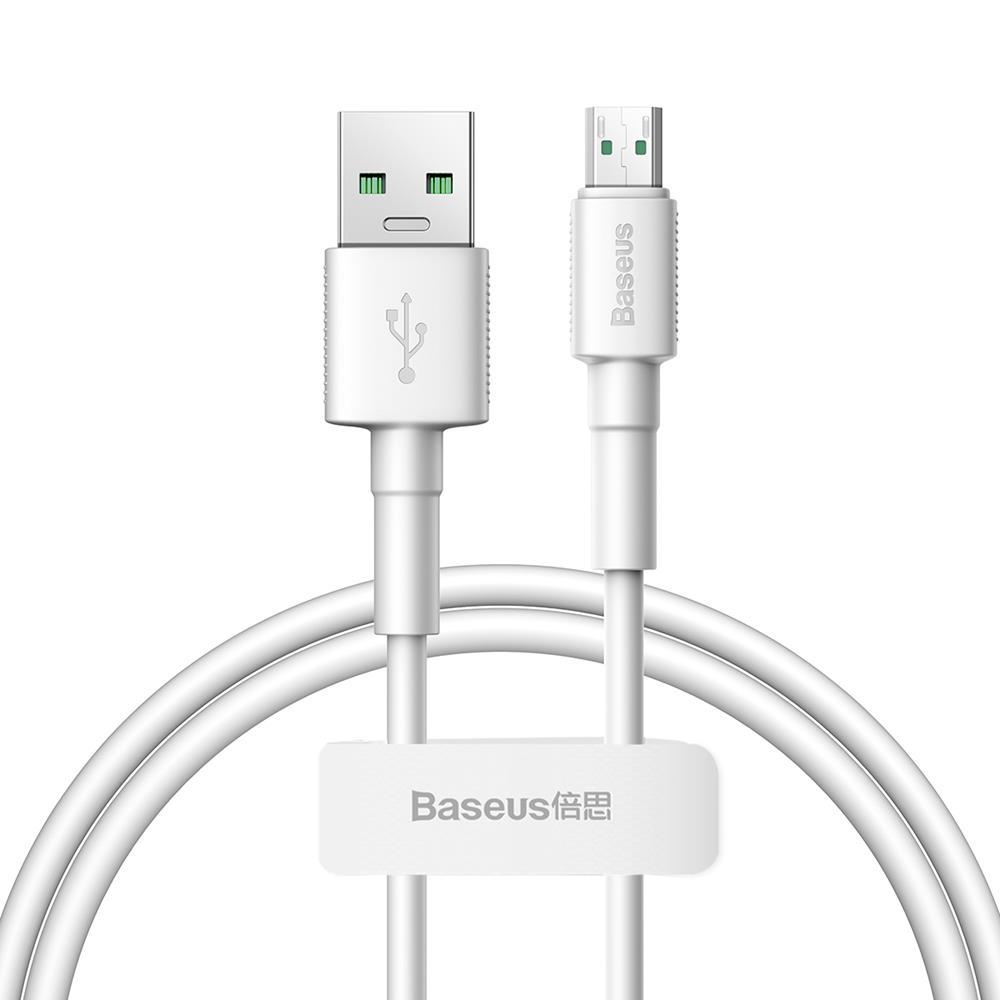 Baseus kabel Mini (micro | 0,5 m) bia�y 4A