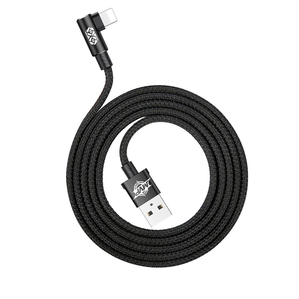 Baseus kabel MVP Elbow (8-pin | 1 m) czarny 2A / 7