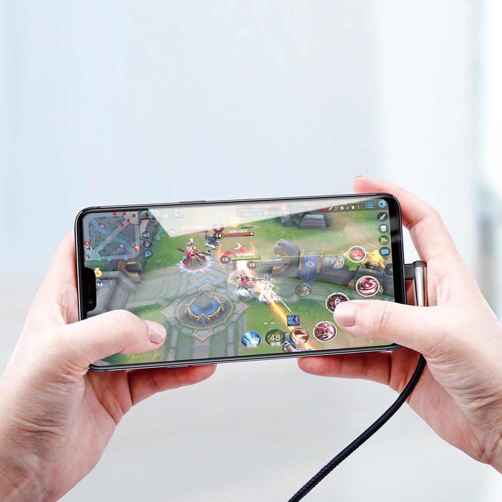 Baseus kabel MVP Elbow (micro | 1 m) czarny 2A / 9