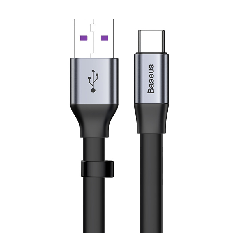 Baseus kabel Nimble USB - USB-C 23cm 5A szaro-czarny 40W / 2