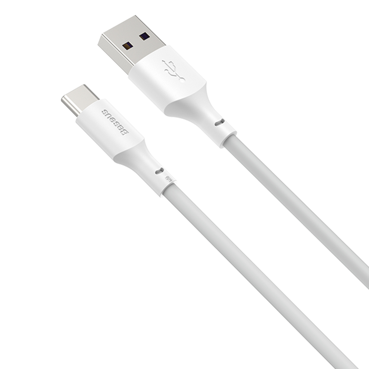 Baseus kabel Simple Wisdom USB - USB-C 1,5 m 5A bia�y 2 szt / 3