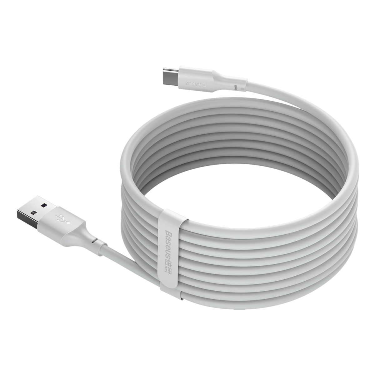 Baseus kabel Simple Wisdom USB - USB-C 1,5 m 5A biay 2 szt / 4