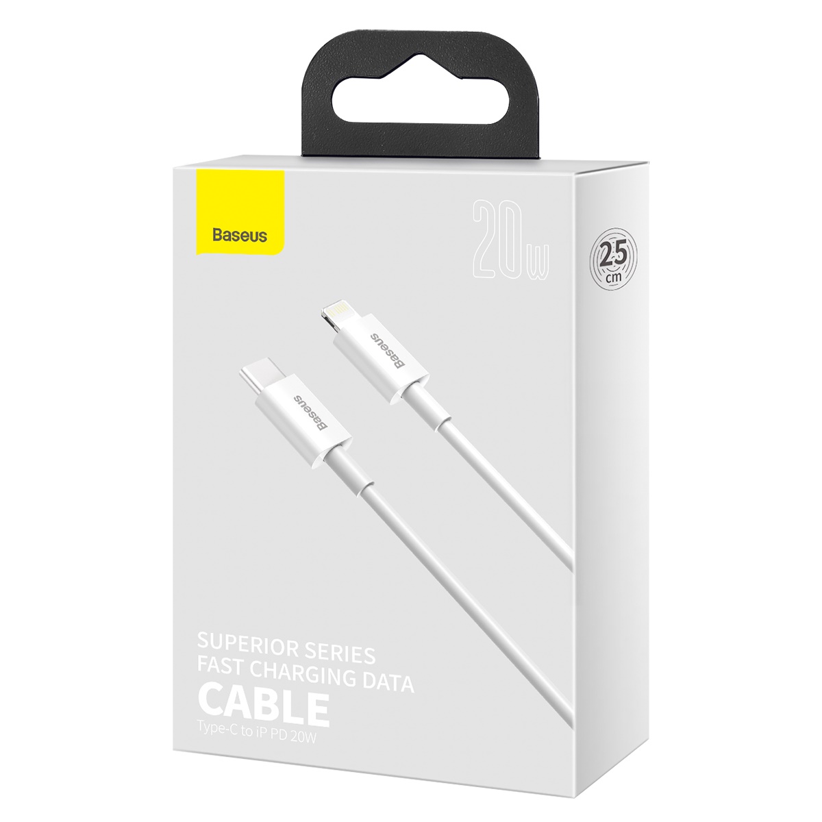 Baseus kabel Superior PD USB-C - Lightning 0,25 m 20W bia�y / 6