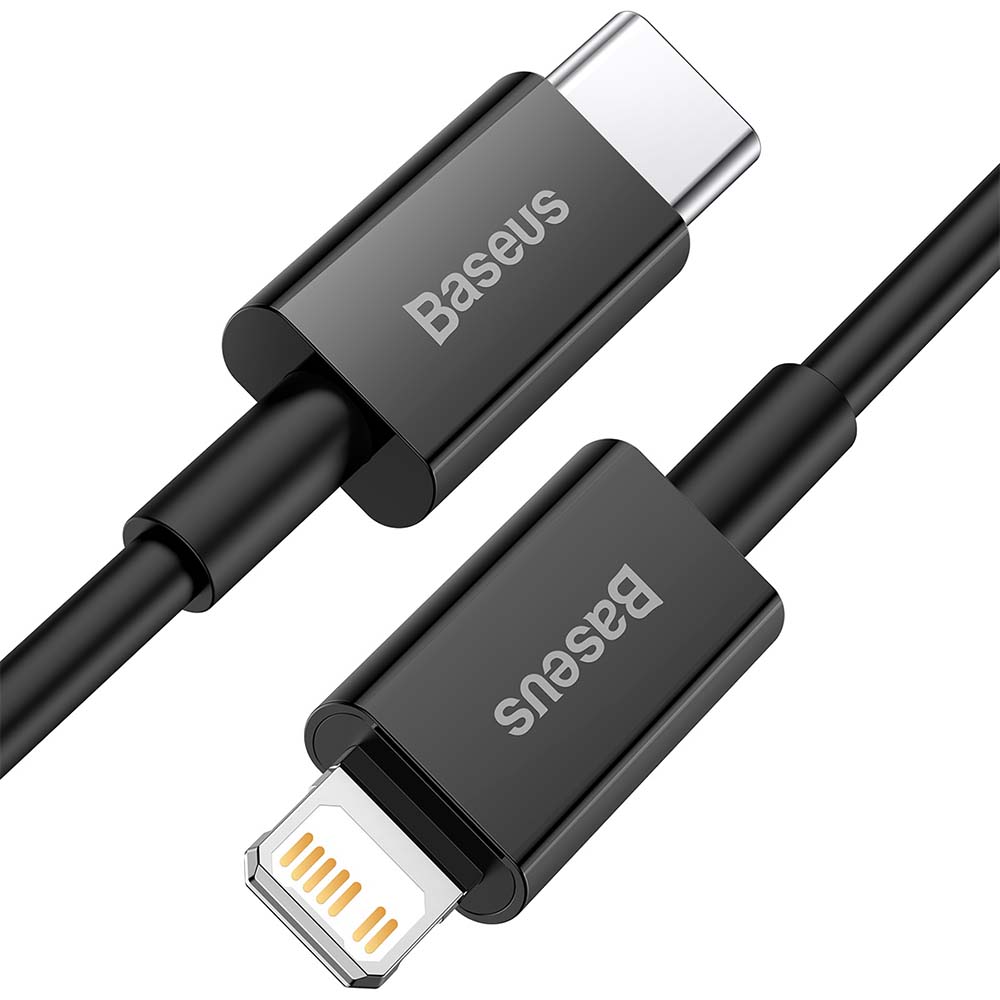 Baseus kabel Superior PD USB-C - Lightning 1,0 m czarny 20W / 2