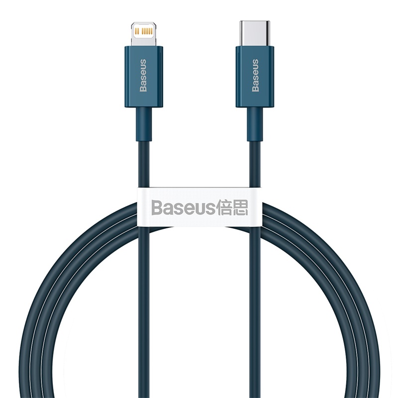 Baseus kabel Superior PD USB-C - Lightning 1,0m niebieski 20W