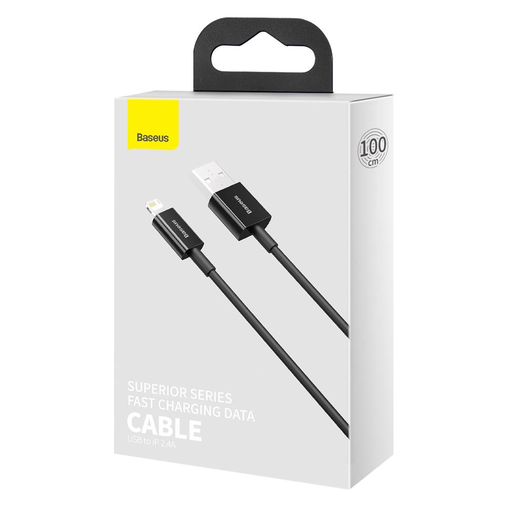 Baseus kabel Superior USB - Lightning 1,0 m 2,4A czarny / 7