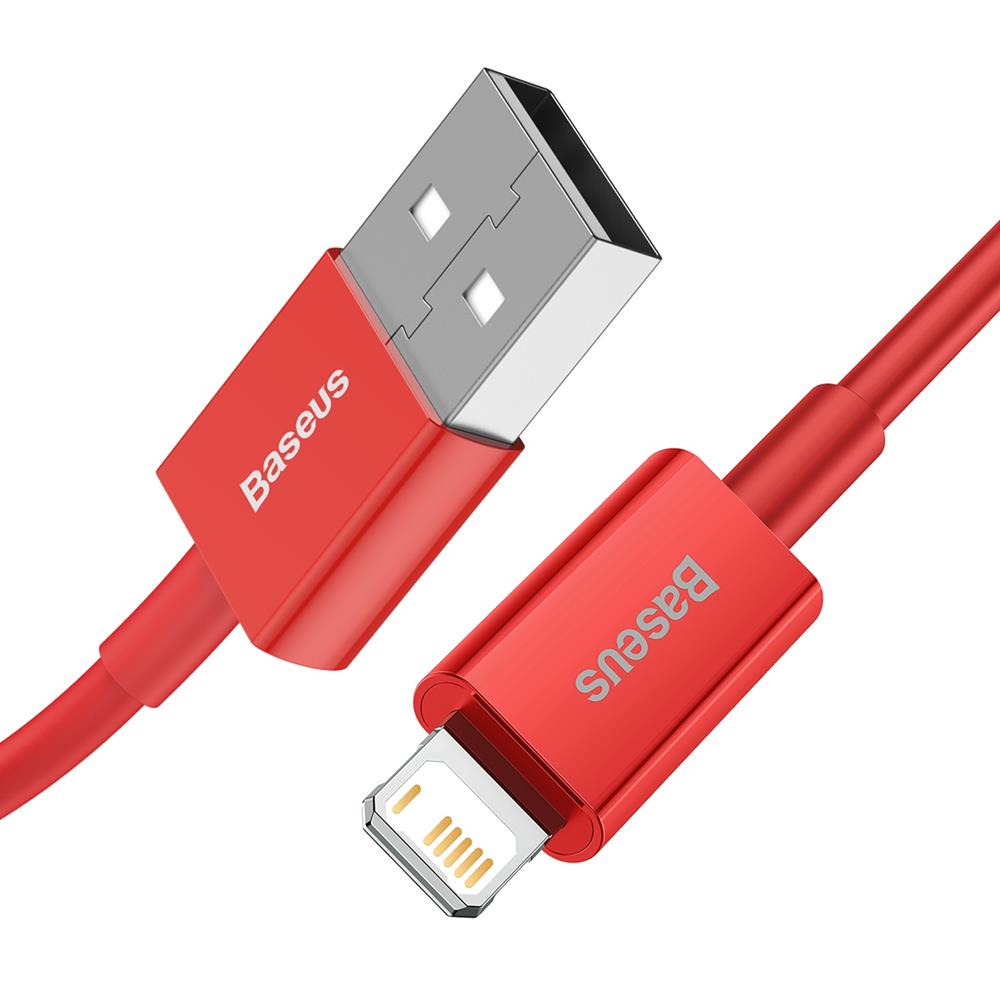 Baseus kabel Superior USB - Lightning 1,0 m 2,4A czerwony / 2