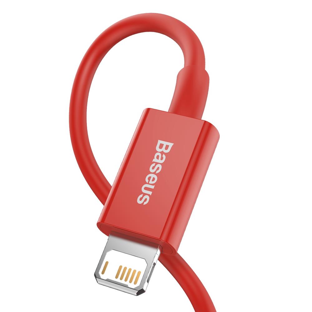 Baseus kabel Superior USB - Lightning 1,0 m 2,4A czerwony / 3