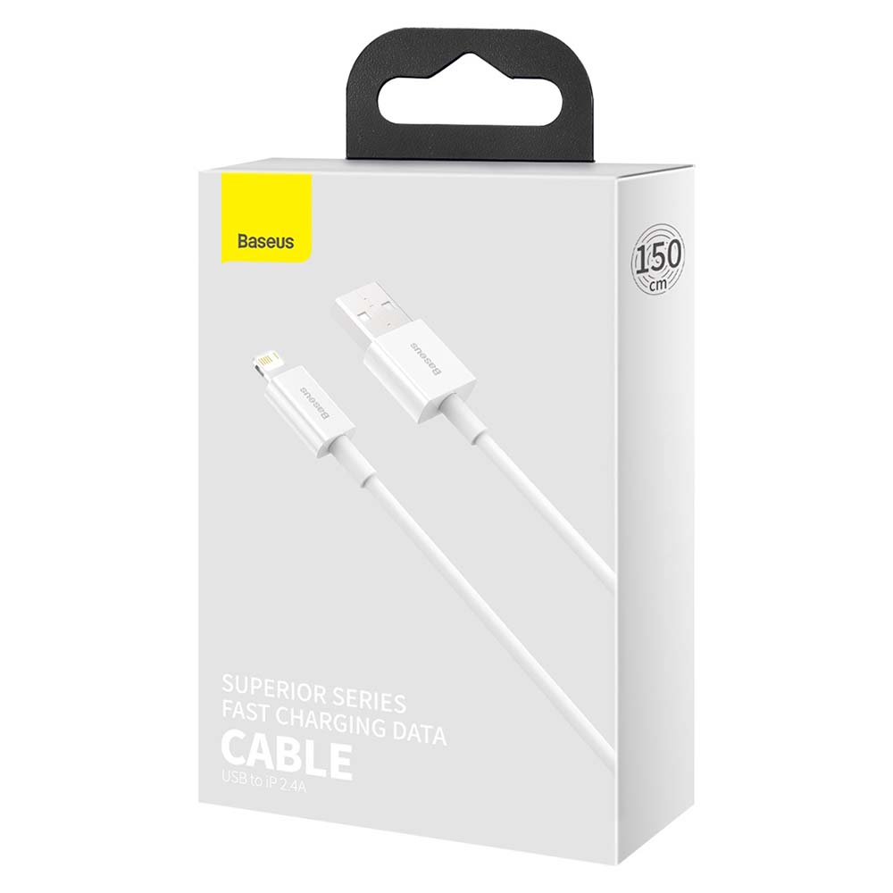 Baseus kabel Superior USB - Lightning 1,5 m 2,4A biay / 8
