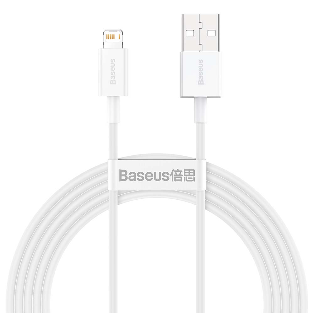 Baseus kabel Superior USB - Lightning 2,0 m 2,4A bia�y