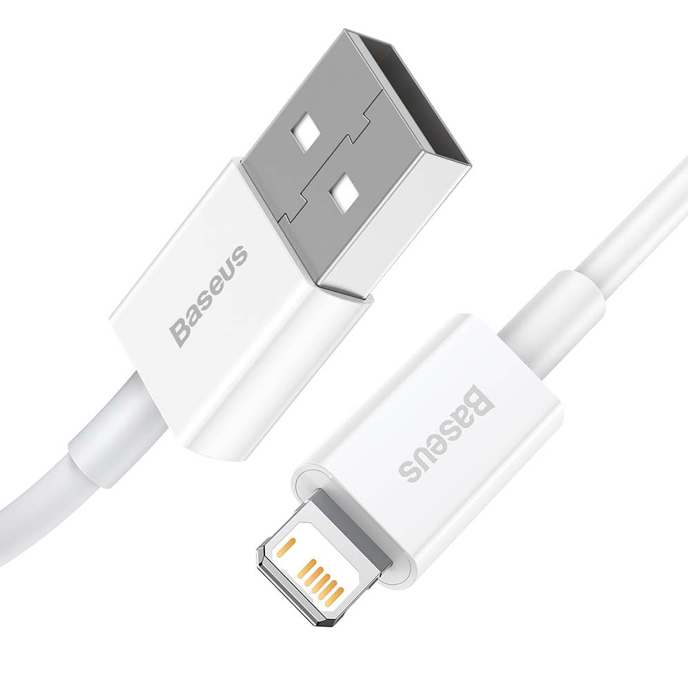 Baseus kabel Superior USB - Lightning 2,0 m 2,4A bia�y / 2