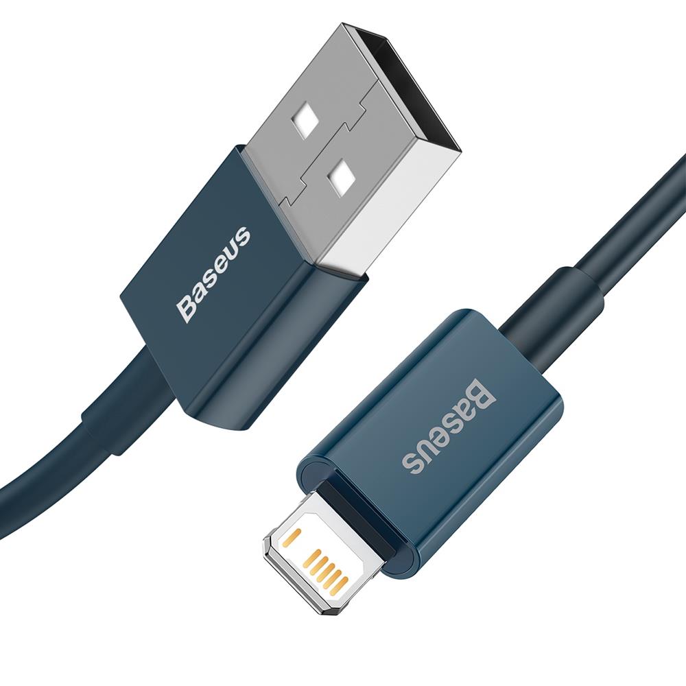 Baseus kabel Superior USB - Lightning 2,0 m 2,4A niebieski / 2