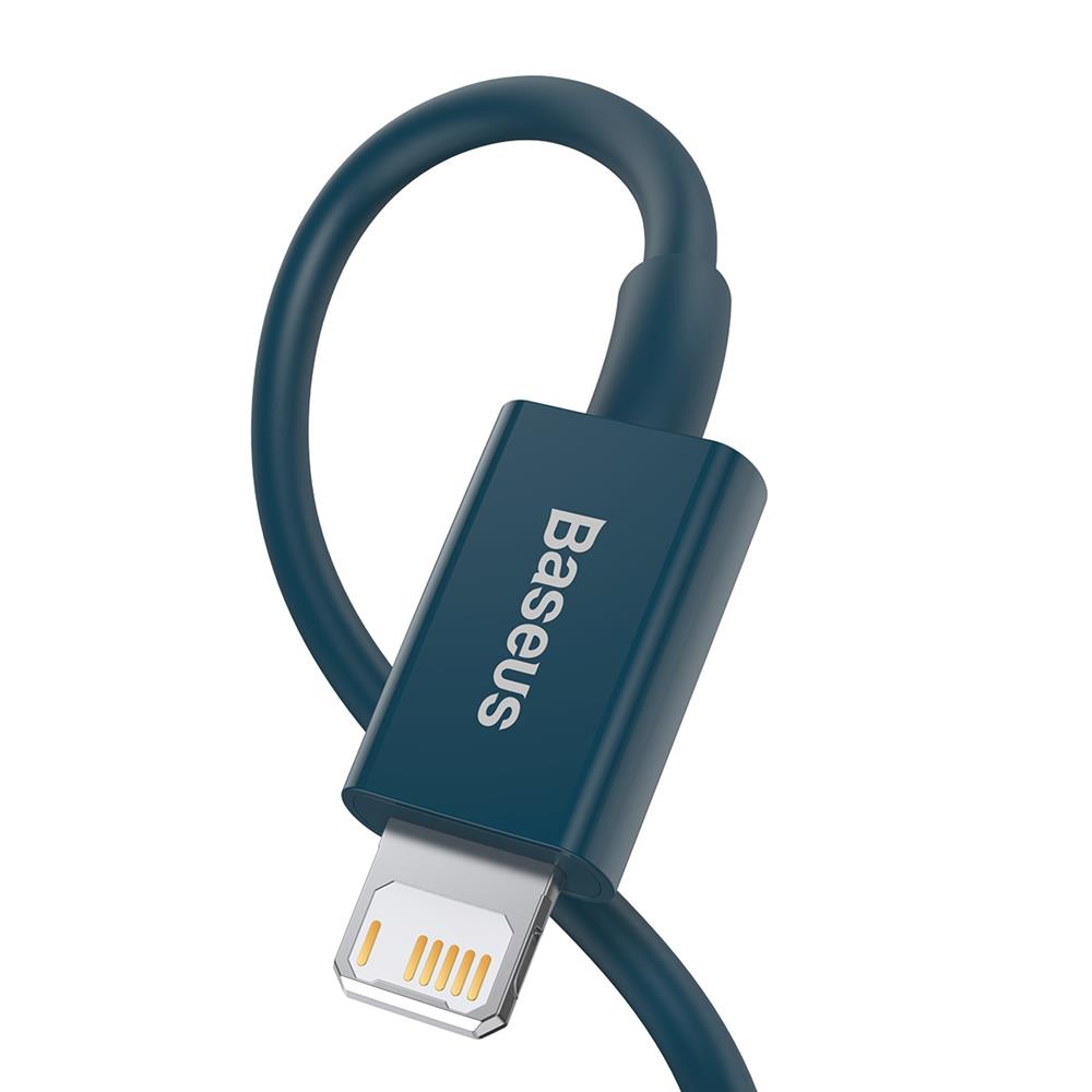 Baseus kabel Superior USB - Lightning 2,0 m 2,4A niebieski / 3