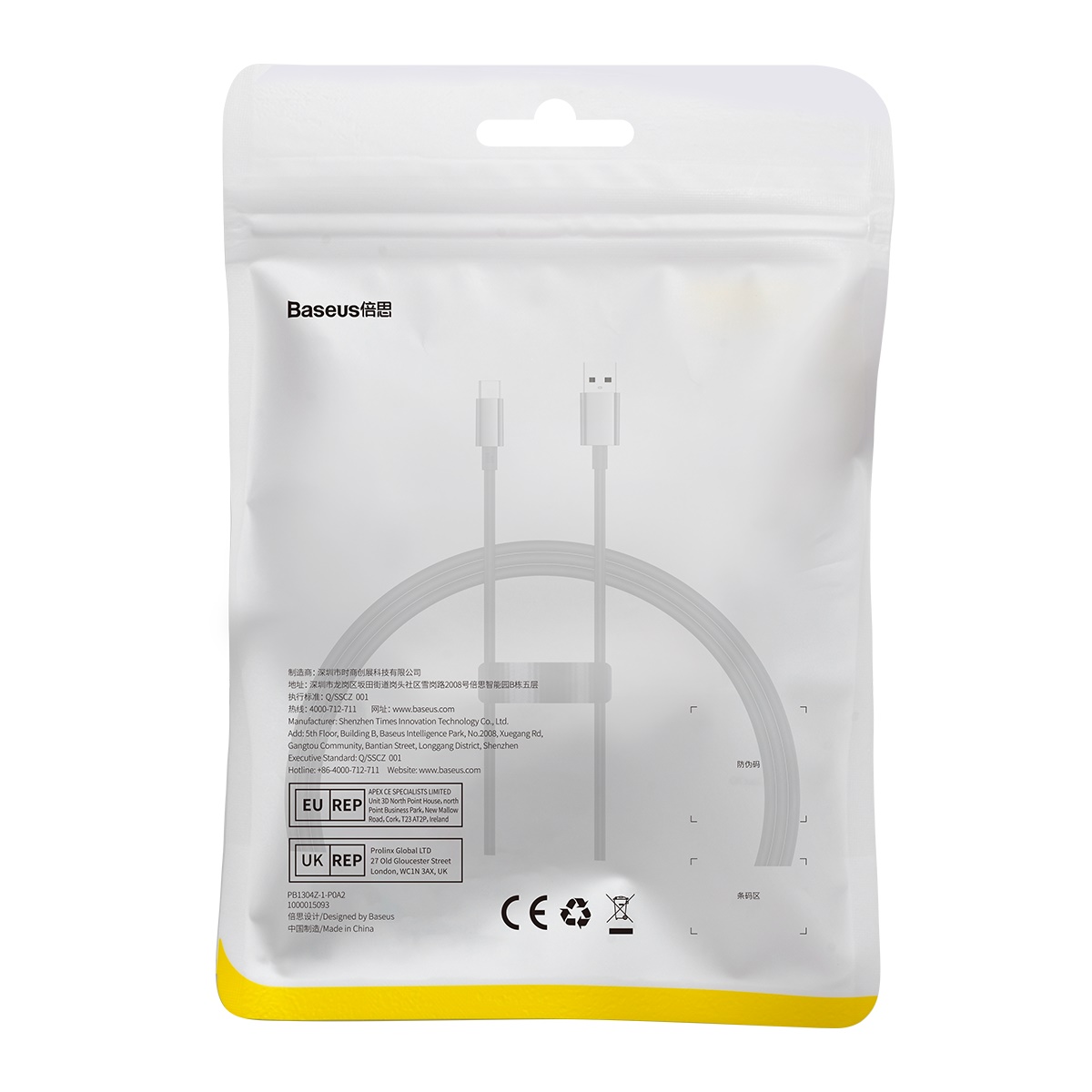 Baseus kabel Superior USB - USB-C 1,0m czarny 100W / 10