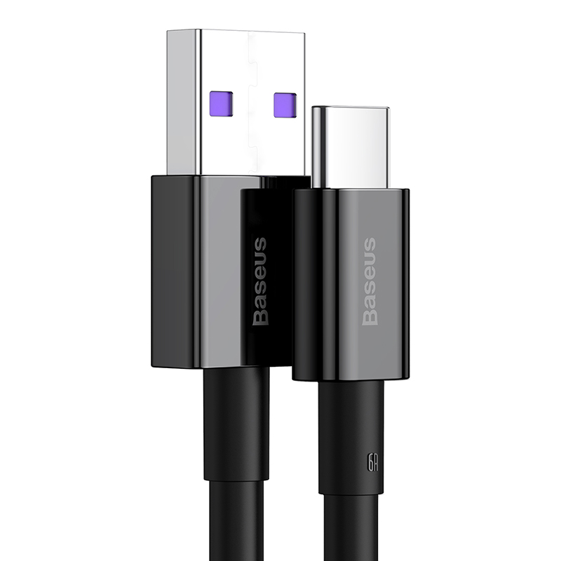 Baseus kabel Superior USB - USB-C 2,0m czarny 66W / 2