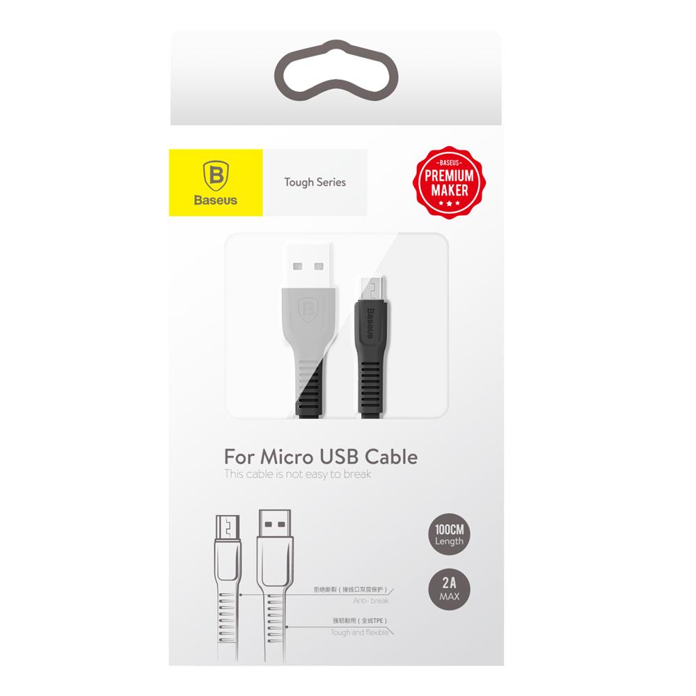 Baseus kabel Tough (micro-USB | 1 m) czarny 2A / 5