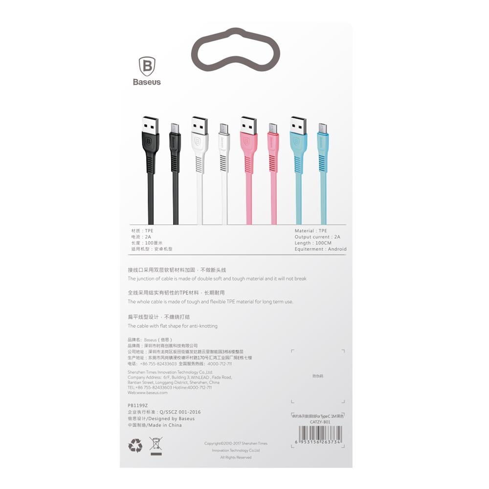 Baseus kabel Tough (micro-USB | 1 m) czarny 2A / 6