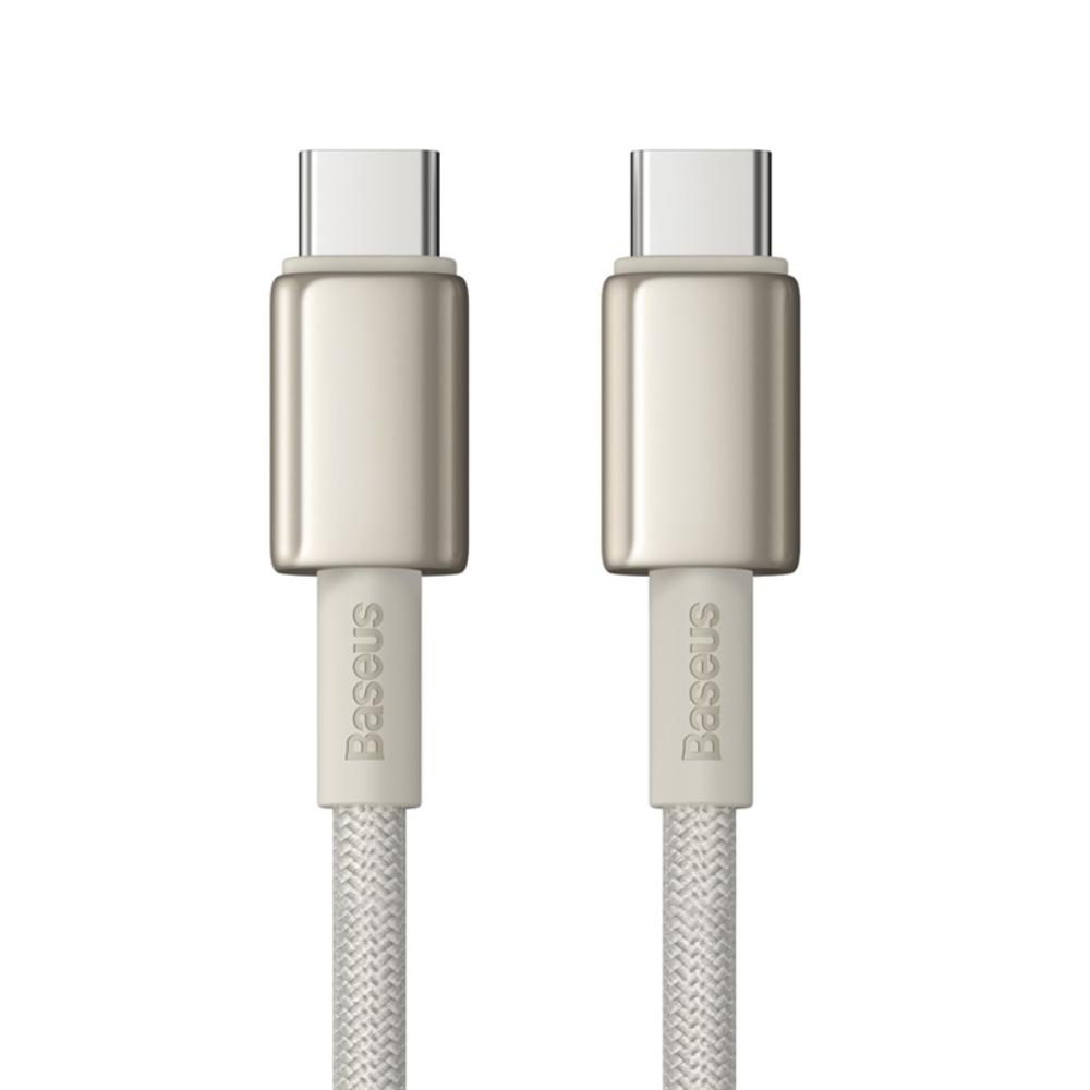 Baseus kabel Tungsten Gold Fast Charging Data Cable Type-C to Type-C 100W 2m Titanium Galaxy z�oty