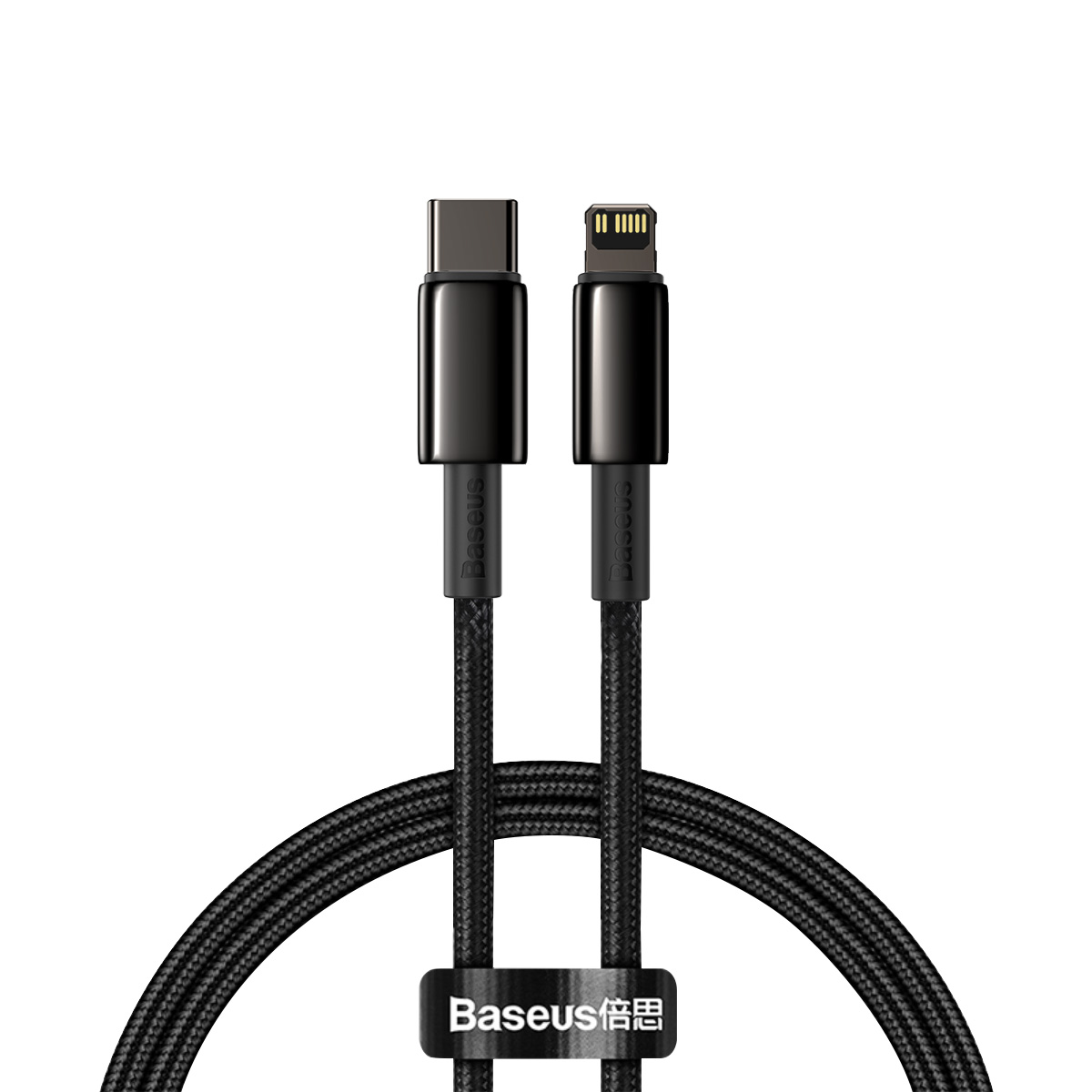 Baseus kabel Tungsten PD USB-C - Lightning 1,0 m 20W czarny