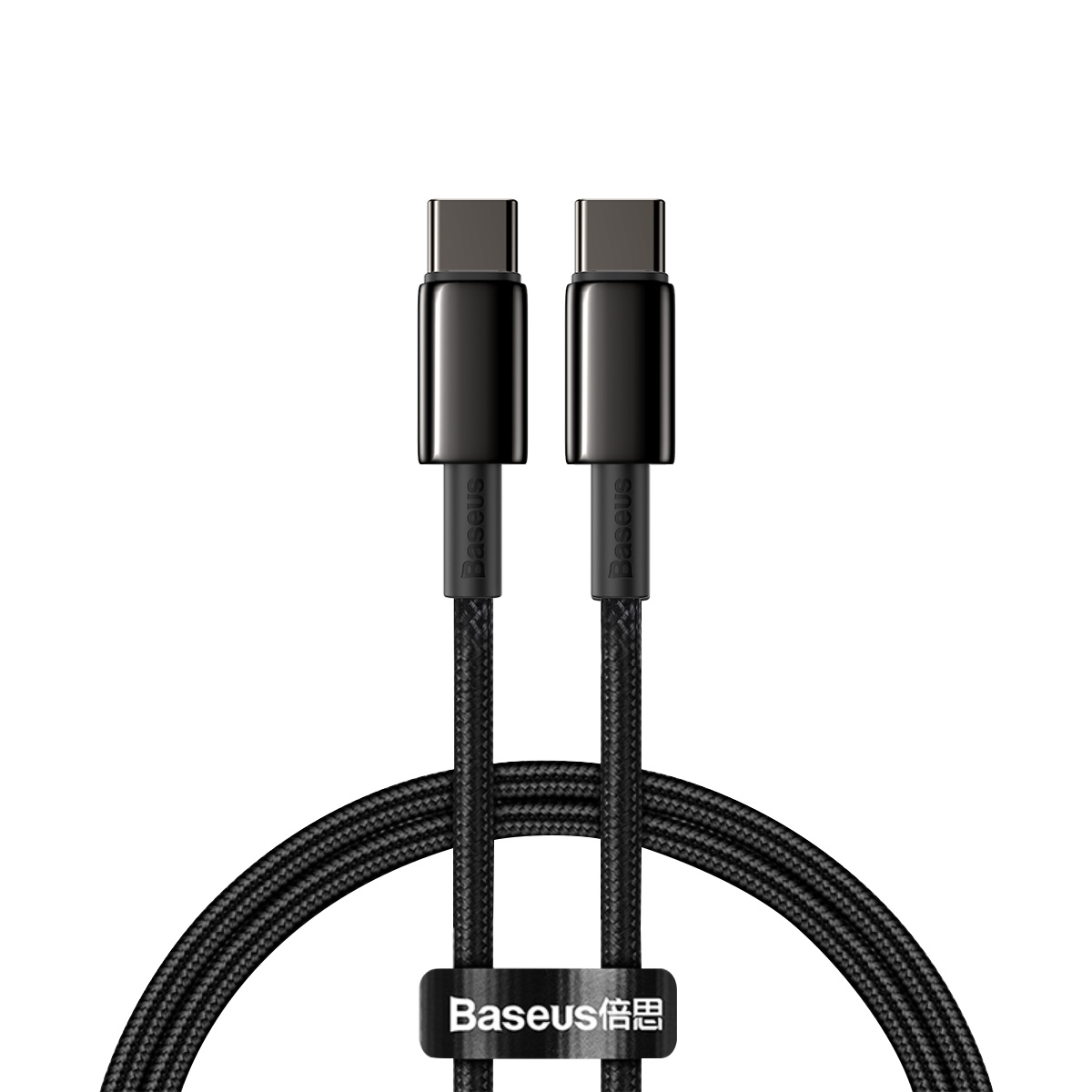 Baseus kabel Tungsten PD USB-C - USB-C 1,0 m 100W czarny