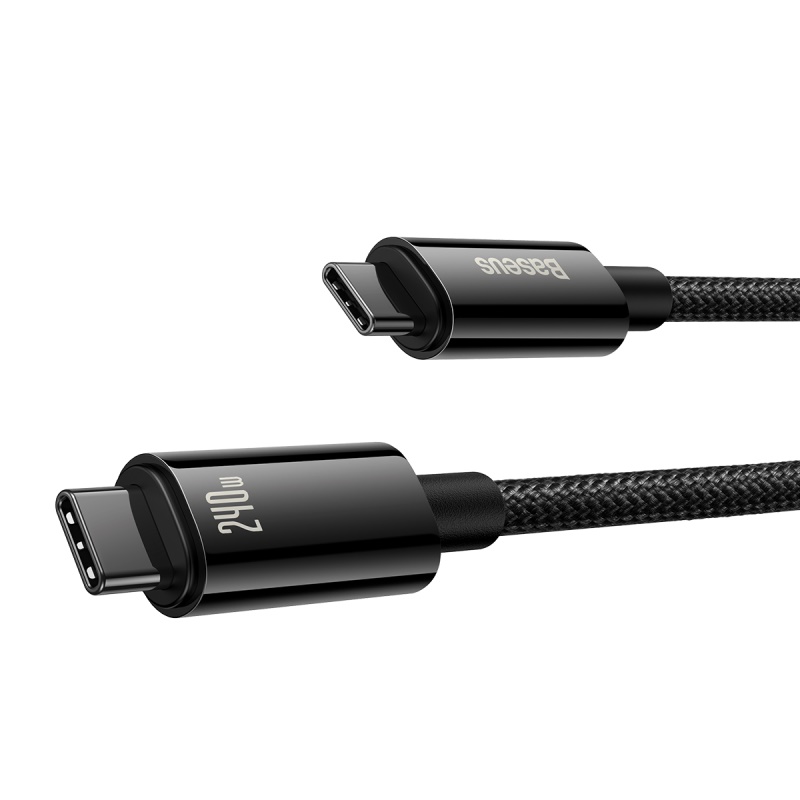 Baseus kabel Tungsten PD USB-C - USB-C 1,0m czarny 240W / 2