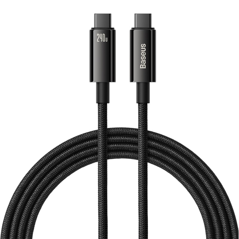 Baseus kabel Tungsten PD USB-C - USB-C 2,0m czarny 240W