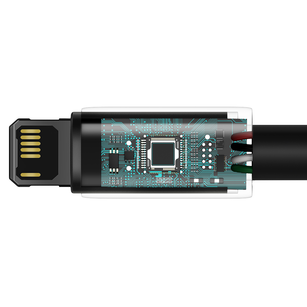 Baseus kabel Tungsten USB - Lightning 2,0m 2,4A czarny / 7