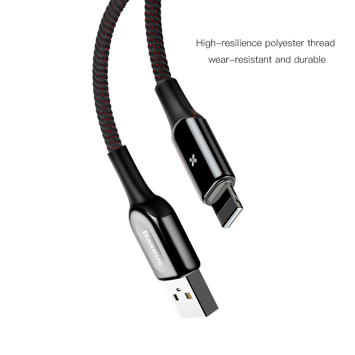 Baseus kabel X-type (8-pin | 0,5 m) czarny 2,4A / 2