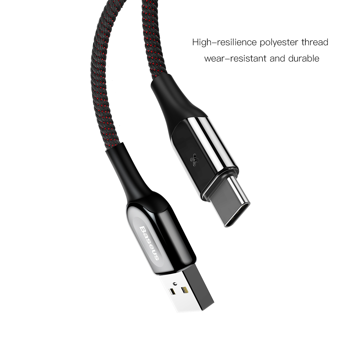 Baseus kabel X-type (typ-C | 1 m) czarny 3A / 2