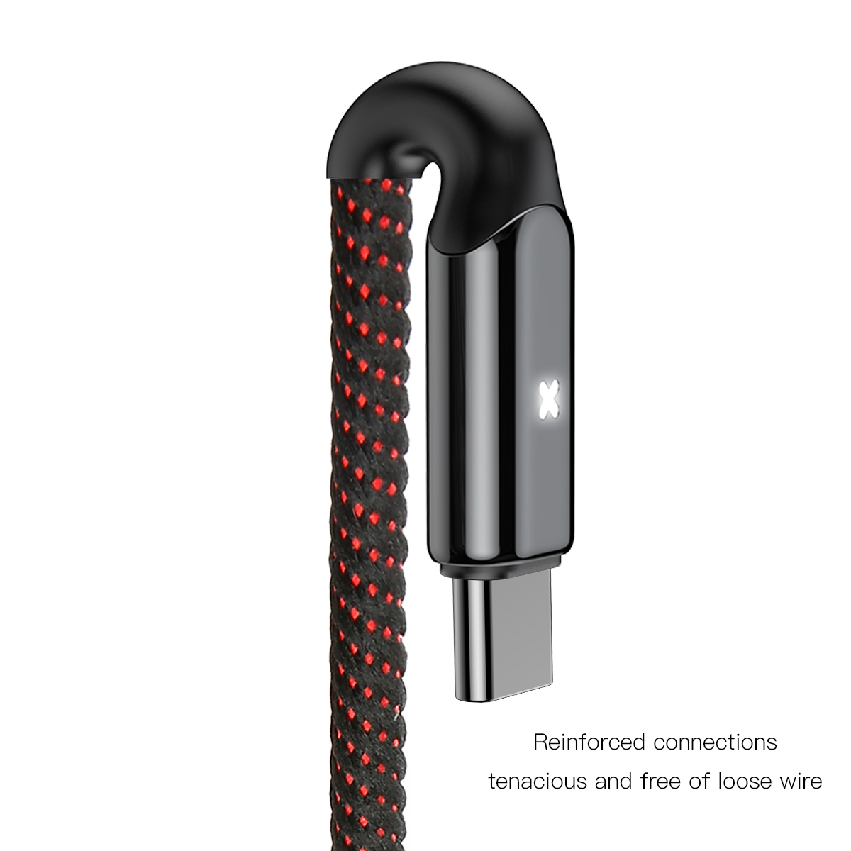 Baseus kabel X-type (typ-C | 1 m) czarny 3A / 3