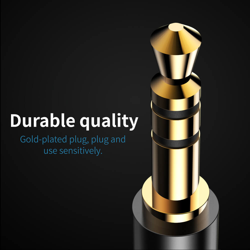 Baseus kabel Yiven audio M01 USB typ-C / mini-jack (3,5 mm) 1,2 m bia�y / 4