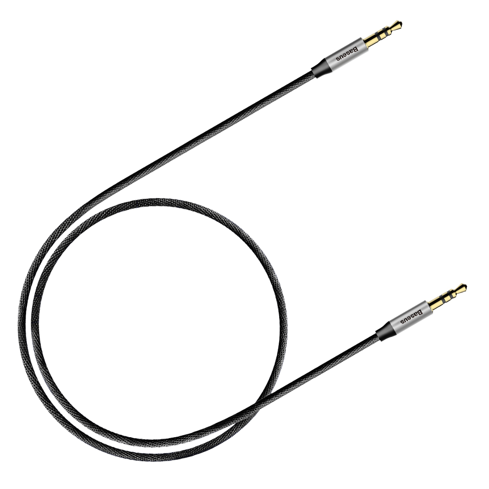 Baseus kabel Yiven audio M30 0,5 m srebrno-czarny