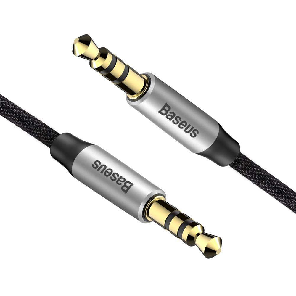 Baseus kabel Yiven audio M30 1 m srebrno-czarny / 2