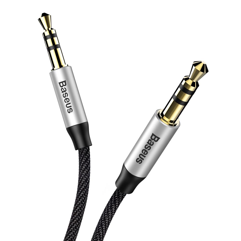 Baseus kabel Yiven audio M30 1 m srebrno-czarny / 4