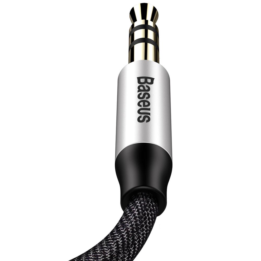 Baseus kabel Yiven audio M30 1 m srebrno-czarny / 5