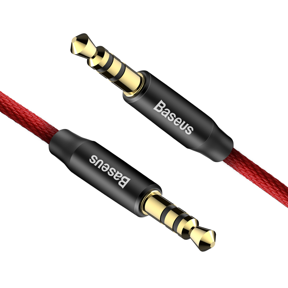 Baseus kabel Yiven audio M30 1,5 m czerwono-czarny / 2