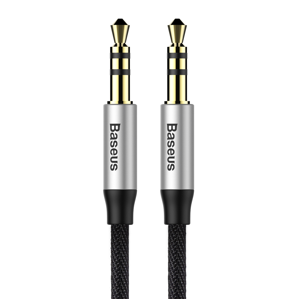 Baseus kabel Yiven audio M30 1,5 m srebrno-czarny