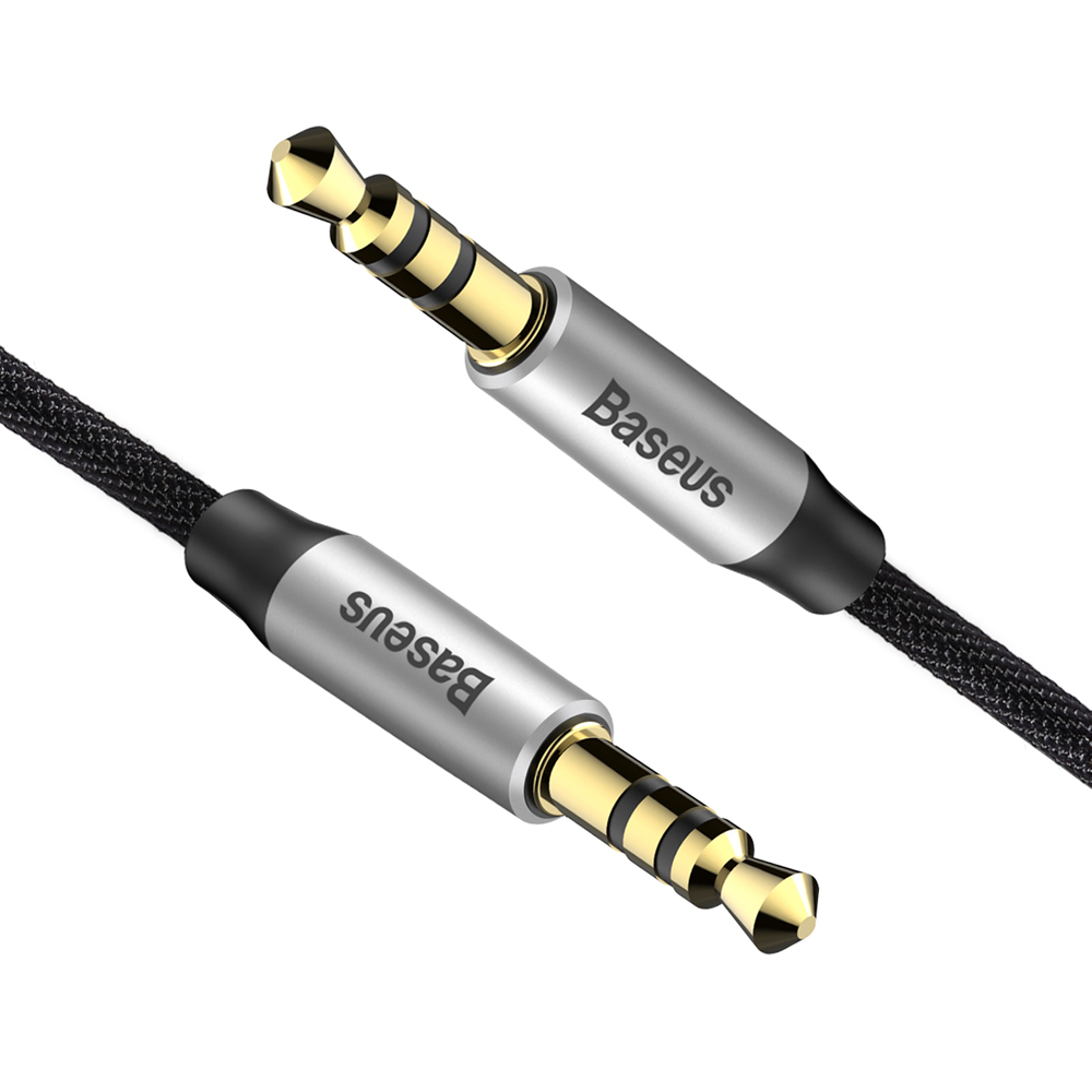 Baseus kabel Yiven audio M30 1,5 m srebrno-czarny / 2
