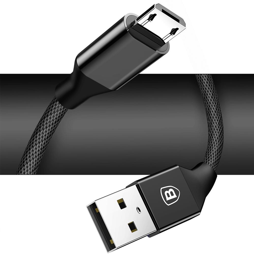 Baseus kabel Yiven (micro-USB | 1 m) czarny 2A / 3
