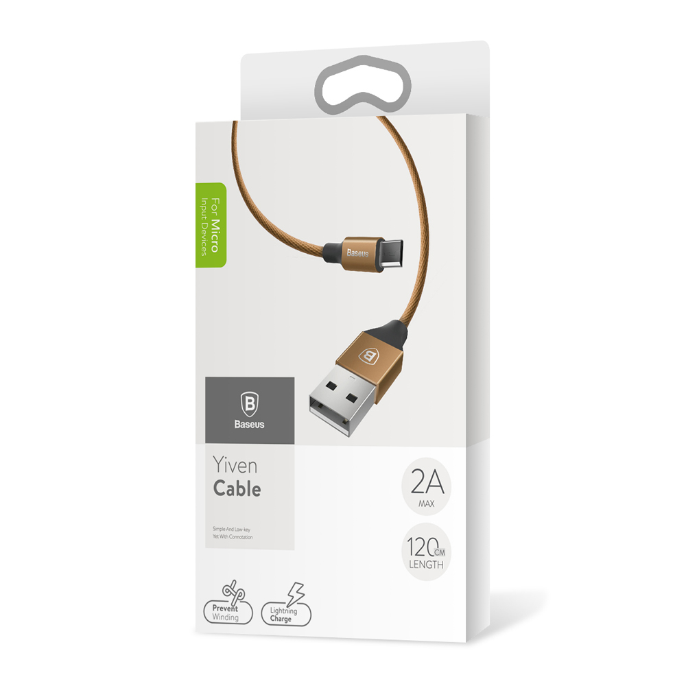 Baseus kabel Yiven (micro-USB | 1,5 m) br�zowy 2A / 5