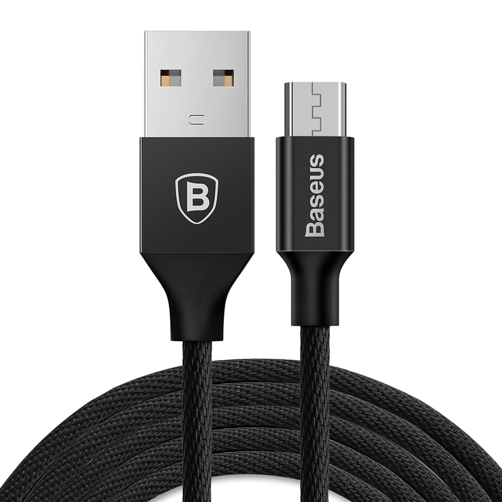 Baseus kabel Yiven (micro-USB | 1,5 m) czarny 2A