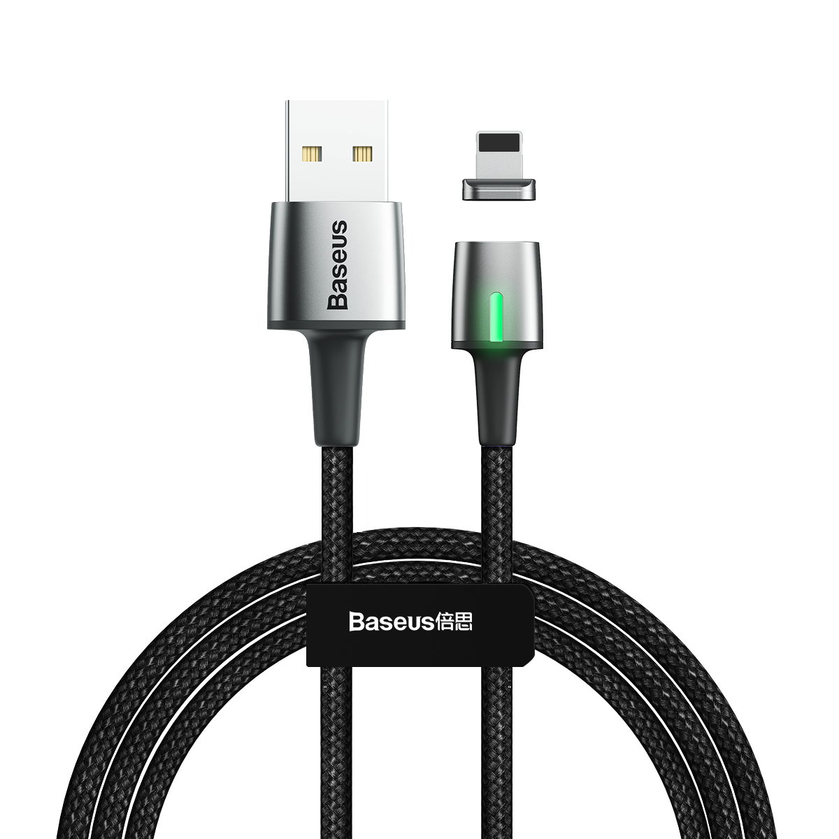 Baseus kabel Zinc Magnetic (8-pin | 2 m) czarny 1,5A