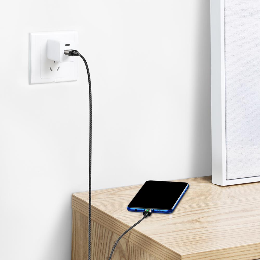 Baseus kabel Zinc Magnetic (micro | 2 m) czarny 1,5A / 9