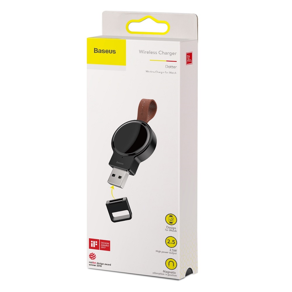 Baseus �adowarka indukcyjna Dotter dla Apple Watch czarna / 8