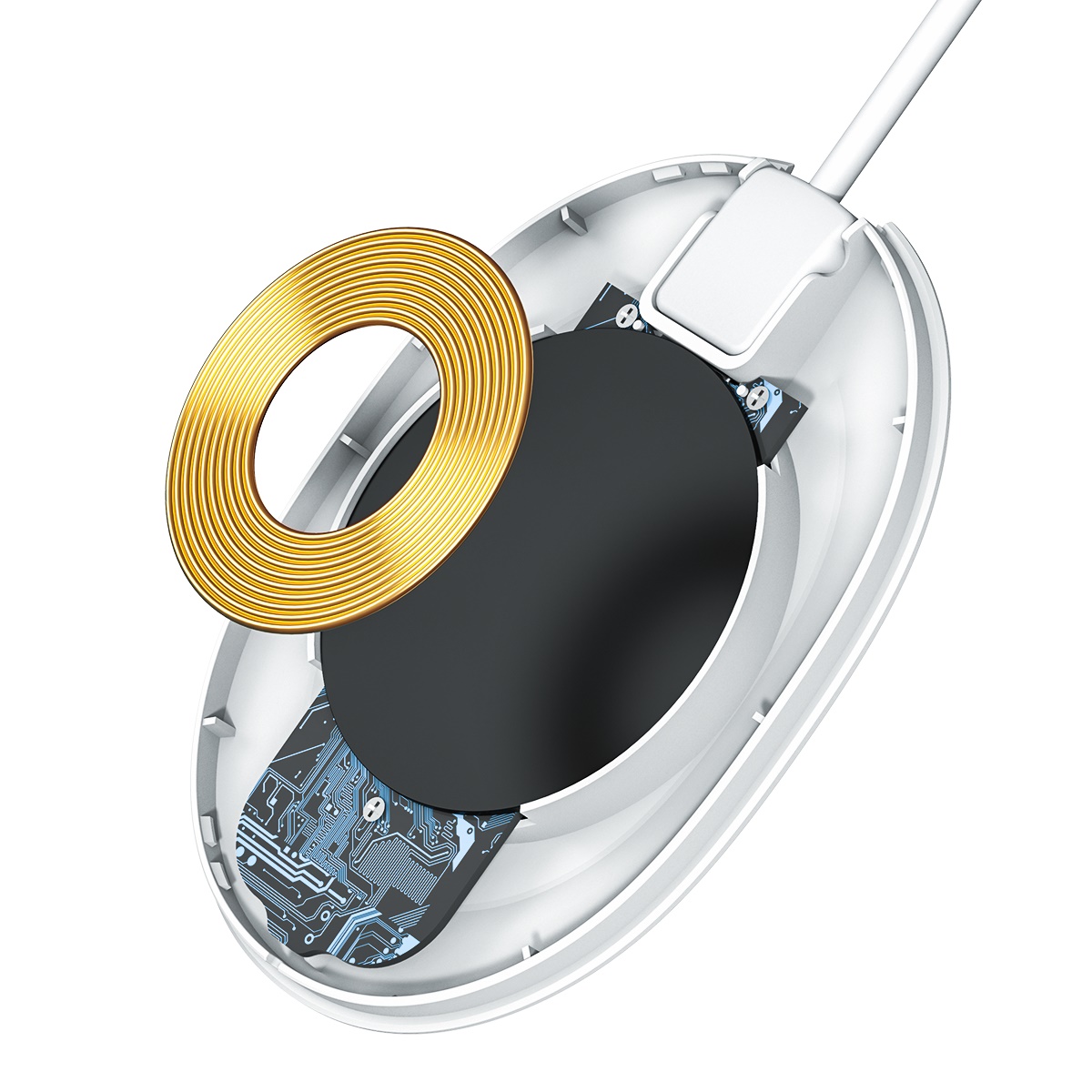 Baseus �adowarka indukcyjna Jelly 15W bia�a / 5